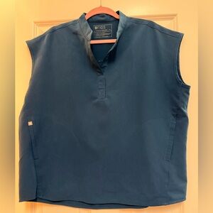 Figs Teal Rafaela ScrubTop